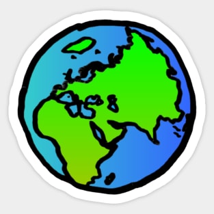 world globe Sticker